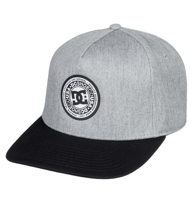 dcshoes, Reynotts Snapback Hat, GREY HEATHER/BLACK (xssk) 0 Reynotts Snapback Hat Grey ADYHA03733 DC Shoes