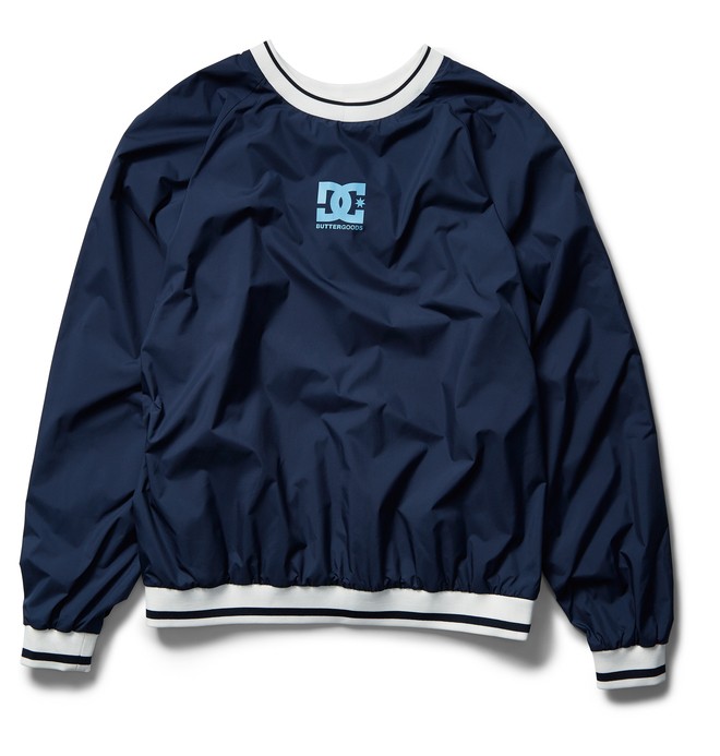 dcshoes, DC X BG Knick Nylon Pullover, BLACK IRIS (btl0) 0 DC X BG Knick Nylon Pullover Blue ADYJK03067 DC Shoes