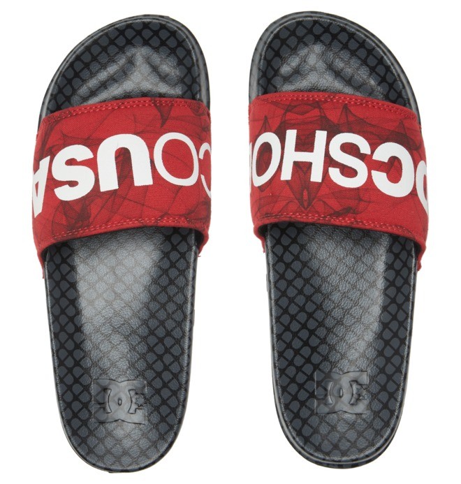 DC SE - Leather Slides Sandals for Men  ADYL100044