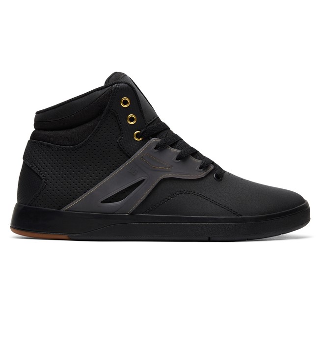dcshoes, Frequency High-Top Shoes, BLACK/GOLD (bg3) 0 Frequency High-Top Shoes Black ADYS100410 DC Shoes