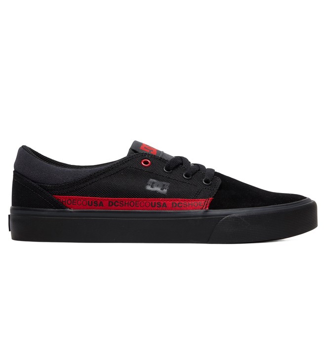 dcshoes, Trase TX SE - Baskets pour Homme, BLACK/RED/BLACK (xkrk) 0 Trase TX SE - Baskets pour Homme Noir ADYS300123 DC Shoes