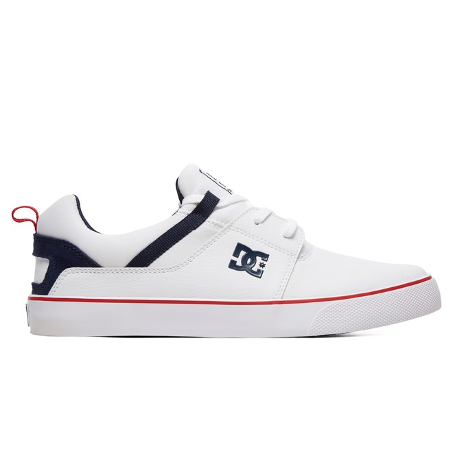 dcshoes, Heathrow Vulc - Baskets pour Homme, WHITE/NAVY (wny) 0 Heathrow Vulc - Baskets pour Homme Blanc ADYS300443 DC Shoes