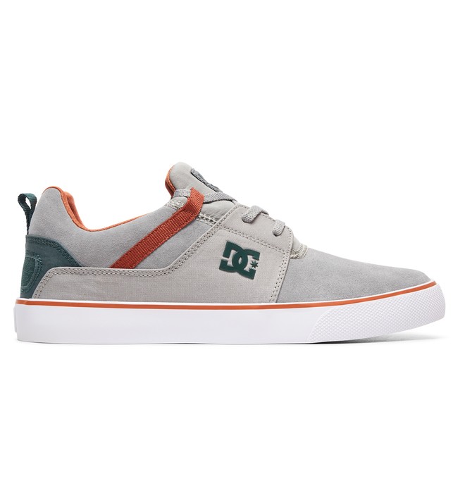 dcshoes, Heathrow Vulc - Scarpe da Uomo, GREY/GREEN/GREY (xsgs) 0 Heathrow Vulc - Scarpe da Uomo Gray ADYS300443 DC Shoes