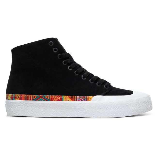 dcshoes, T-Funk Hi S Skate Shoes, BLACK/WHITE PRINT (bwp) 0 T-Funk Hi S Skate Shoes Black ADYS300558 DC Shoes