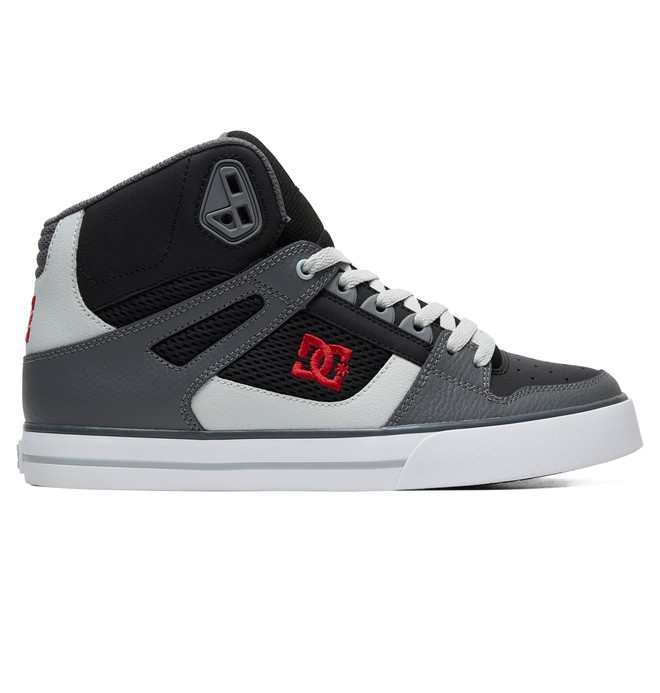 dcshoes, Pure SE High-Top Shoes, BLACK/GREY/RED (xksr) 0 Pure SE High-Top Shoes Black ADYS400043 DC Shoes