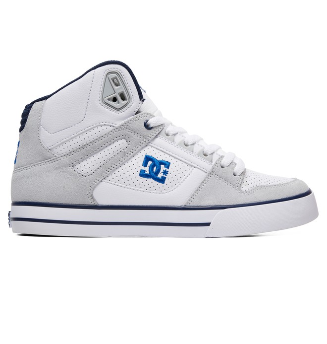 dcshoes, Pure SE High-Top Shoes, WHITE/BLUE (wbl) 0 Pure SE High-Top Shoes White ADYS400043 DC Shoes
