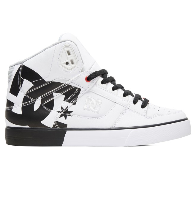 dcshoes, Pure Hi WC SE High-Top Shoes, WHITE/BLACK STENCIL (wbs) 0 Pure Hi WC SE High-Top Shoes White ADYS400049 DC Shoes
