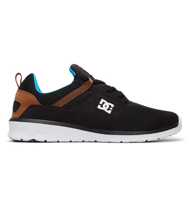 dcshoes, Heathrow - Baskets pour Homme, BLACK/TURQUOISE/WHITE (bqw) 0 Heathrow - Baskets pour Homme Noir ADYS700071 DC Shoes