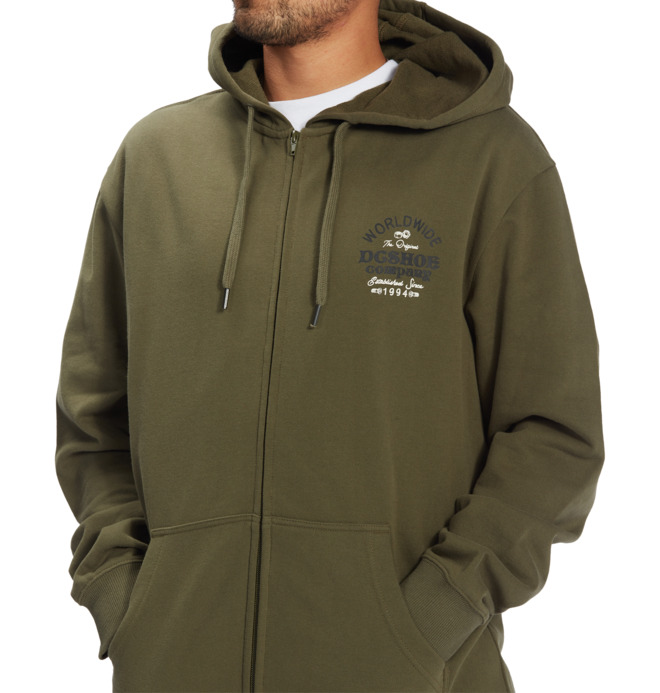 DC Higher Rank - Zip-Up Hoodie for Men  ADYSF03085