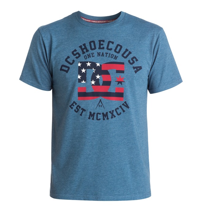 dcshoes, Camiseta One Nation - Hombre, ENSIGN BLUE HEATHER (brdh) 0 Camiseta One Nation - Hombre ADYZT03403 DC Shoes