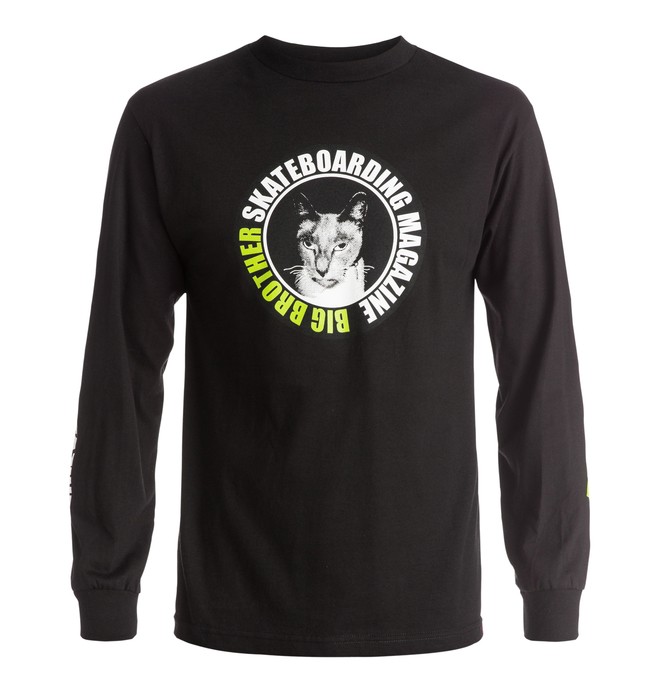 dcshoes, Men's Gary Cat Long Sleeve Tee, BLACK (kvj0) 0 Men's Gary Cat Long Sleeve Tee ADYZT03741 DC Shoes
