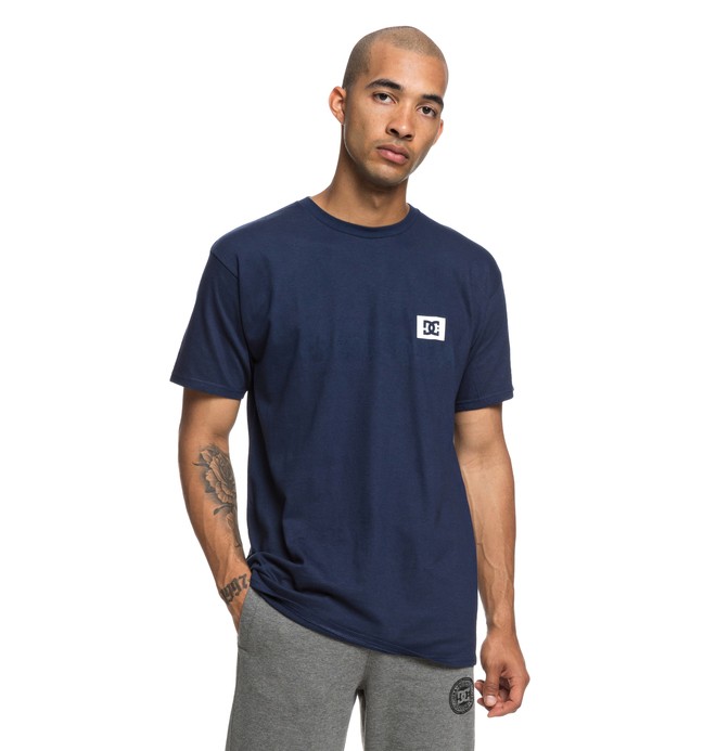 dcshoes, Stage Box Tee, BLACK IRIS (btl0) 0 Stage Box Tee Blue ADYZT04245 DC Shoes