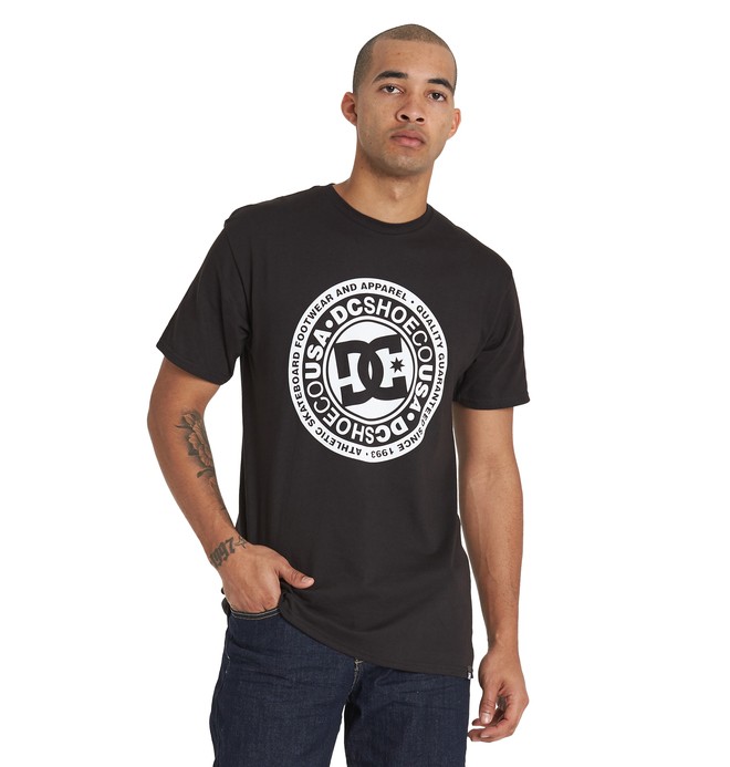 dcshoes, Circle Star Tee, BLACK (kvj0) 0 Circle Star Tee Black ADYZT04368 DC Shoes