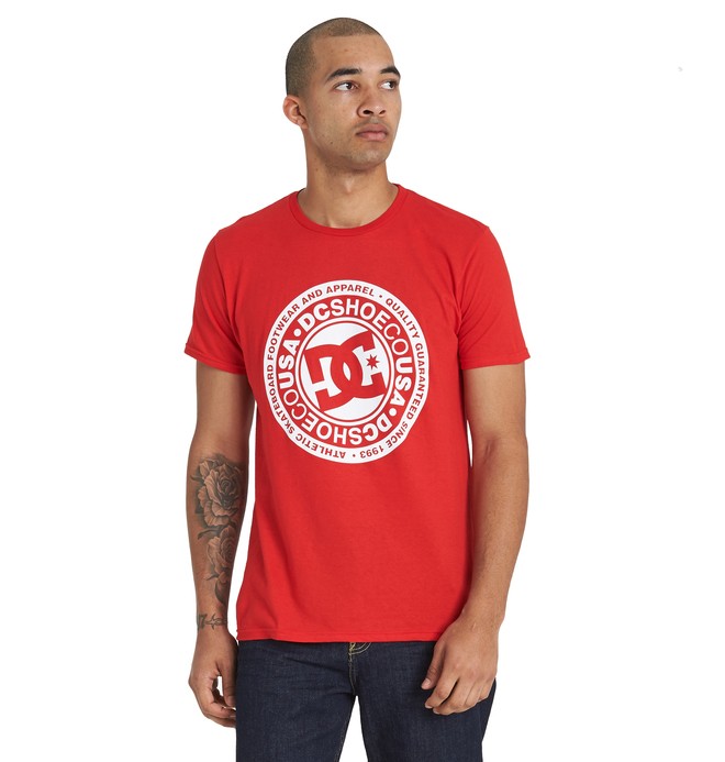 dcshoes, Circle Star Tee, TANGO RED (rrh0) 0 Circle Star Tee Red ADYZT04368 DC Shoes
