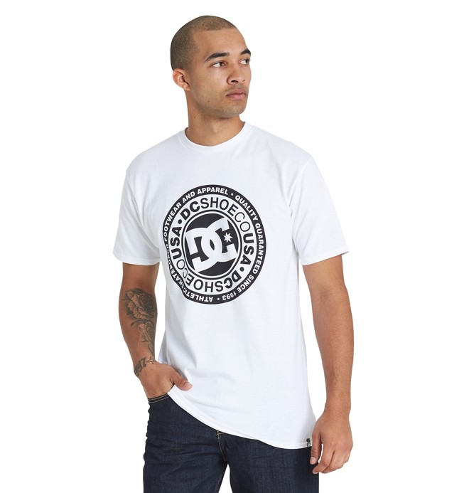 dcshoes, Circle Star Tee, SNOW WHITE (wbb0) 0 Circle Star Tee White ADYZT04368 DC Shoes