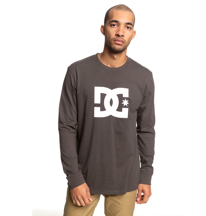 dcshoes, Star Long Sleeve Tee, DARK OLIVE/WHITE (xwkk) 0 Star Long Sleeve Tee White ADYZT04376 DC Shoes