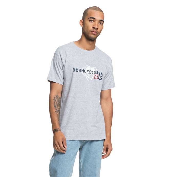 dcshoes, STRIP BOX SS, GREY HEATHER (knfh) 0 STRIP BOX SS Black ADYZT04378 DC Shoes