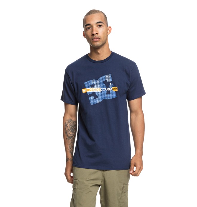 dcshoes, Blocker Tee, BLACK IRIS (btl0) 0 Blocker Tee Blue ADYZT04421 DC Shoes