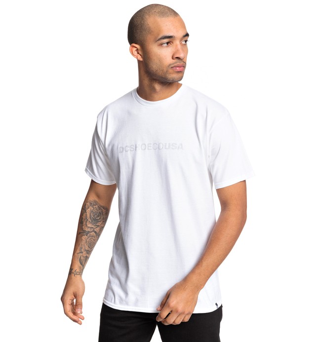 dcshoes, Side To Side Tee, SNOW WHITE (wbb0) 0 Side To Side Tee White ADYZT04509 DC Shoes