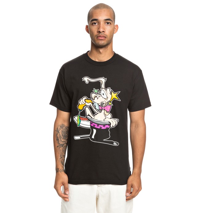 dcshoes, Rabbit - Tee für Männer, BLACK (kvj0) 0 Rabbit - Tee für Männer Schwarz ADYZT04528 DC Shoes
