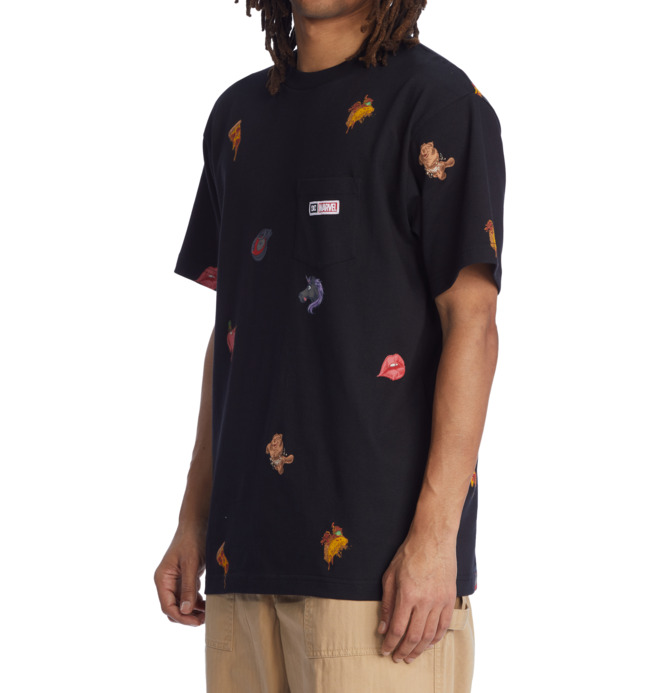 Maglietta Donna Marvel Deadpool On Unicorn - Girocollo Maniche Corte, Cotone Organico 100%, Stampa Ufficiale, Taglie S M L XL