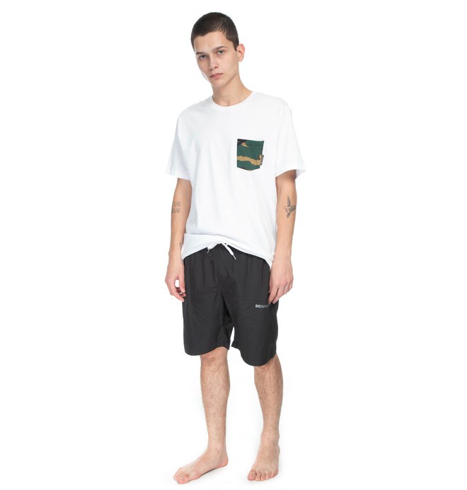 dcshoes, DC BERMUDA MOLETOM DOWNPOOR, BLACK* (blk) 0 DC BERMUDA MOLETOM DOWNPOOR Preto BR60041059 DC Shoes