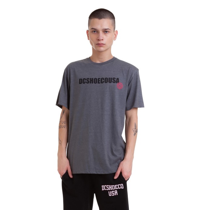 dcshoes, Camiseta Pacting Mescla DC Shoes, DARK GRAY* (dkgr) 0 Camiseta Pacting Mescla DC Shoes BR61114823M DC Shoes