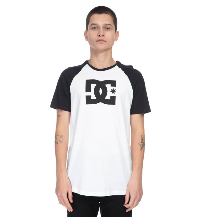 dcshoes, DC CAM ESPECIAL STAR RAGLAN, SNOW WHITE* (snw) 0 DC CAM ESPECIAL STAR RAGLAN Branco BR61142920 DC Shoes