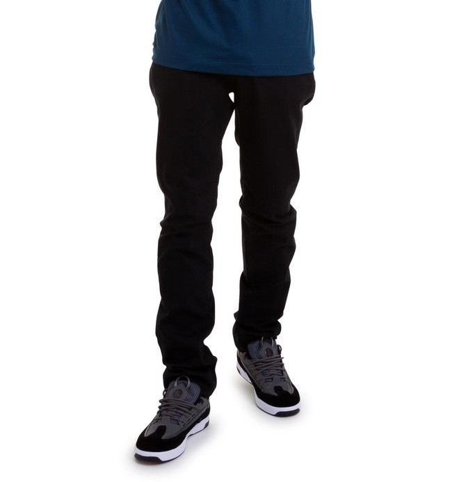 dcshoes, Calça Jeans Everyday Straight DC Shoes, TRUE BLACK (kvj0) 0 Calça Jeans Everyday Straight DC Shoes Preto BR63331605 DC Shoes
