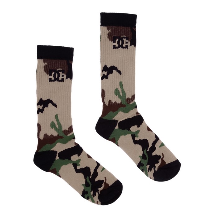 dcshoes, Meia Longa Camuflada DC Shoes, CAMO* (cam) 0 Meia Longa Camuflada DC Shoes Verde BR78821771 DC Shoes
