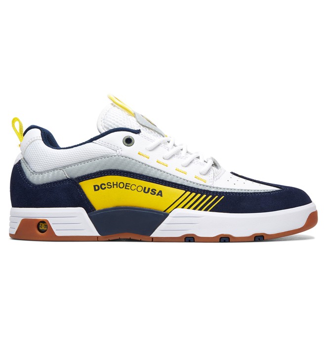 dcshoes, Tênis Legacy 98 Slim S DC Shoes, WHITE/YELLOW/BLUE (tyb) 0 Tênis Legacy 98 Slim S DC Shoes BRADYS100435 DC Shoes