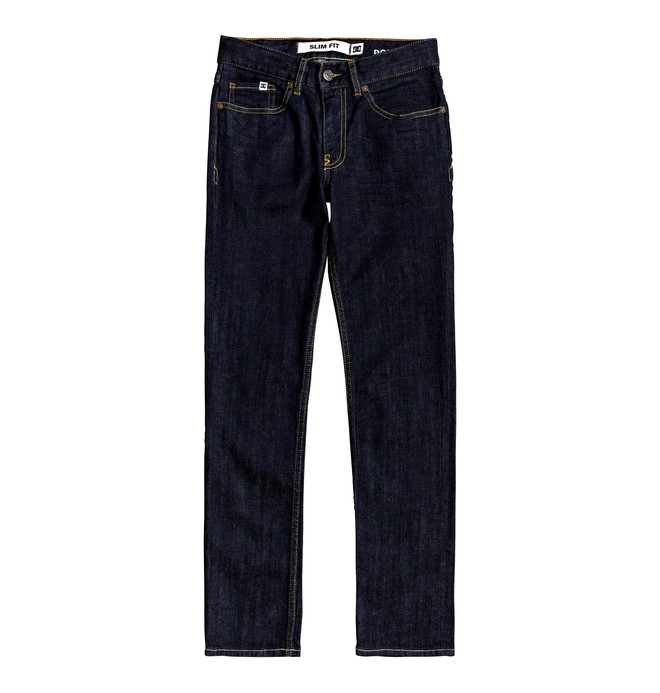 dcshoes, Worker Indigo Rinse Slim Fit Jeans, INDIGO RINSE (btkw) 0 Worker Indigo Rinse Slim Fit Jeans Blue EDBDP03055 DC Shoes