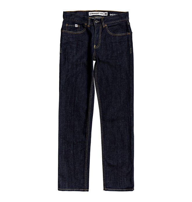 dcshoes, Worker Indigo Rinse Straight Fit Jeans, INDIGO RINSE (btkw) 0 Worker Indigo Rinse Straight Fit Jeans Blue EDBDP03057 DC Shoes
