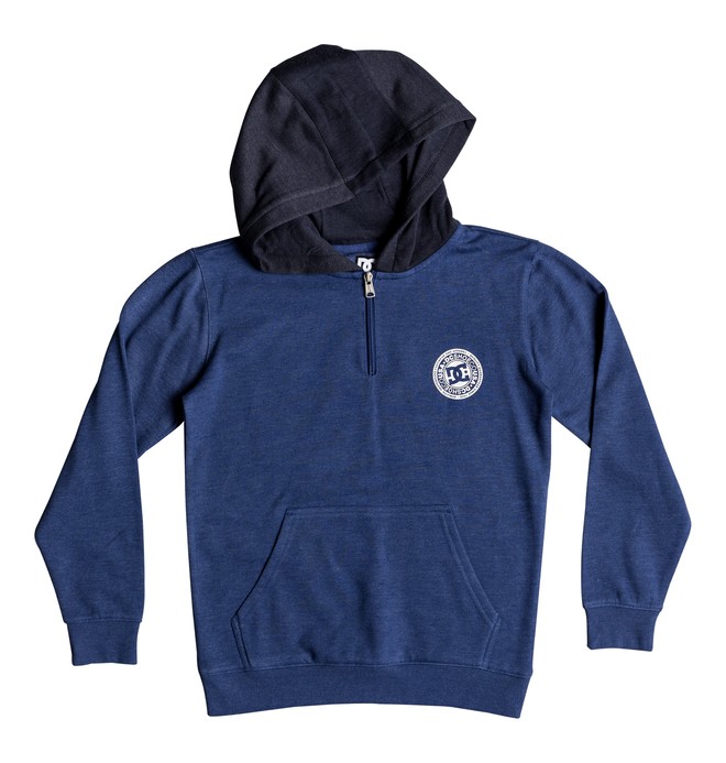 dcshoes, Rebel - Felpa con semi zip e cappuccio da Ragazzo 8-16, SODALITE BLUE (byb0) 0 Rebel - Felpa con semi zip e cappuccio da Ragazzo 8-16 Blue EDBFT03136 DC Shoes