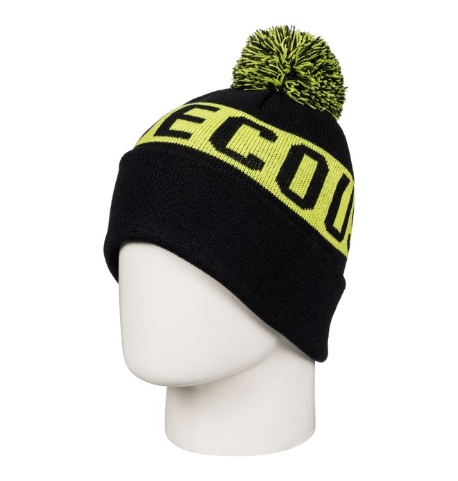 dcshoes, Chester - Bonnet à pompon pour Garçon 8-16 ans, BLACK (kvj0) 0 Chester - Bonnet à pompon pour Garçon 8-16 ans Noir EDBHA03015 DC Shoes