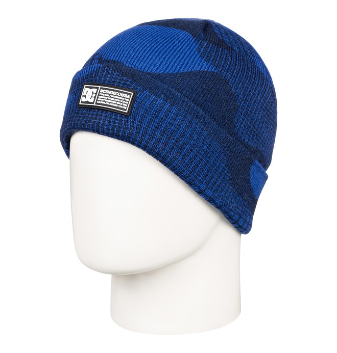 dcshoes, Label Cuff Beanie, MONACO BLUE YTH PILL CAMO (byc6) 0 Label Cuff Beanie Blue EDBHA03027 DC Shoes