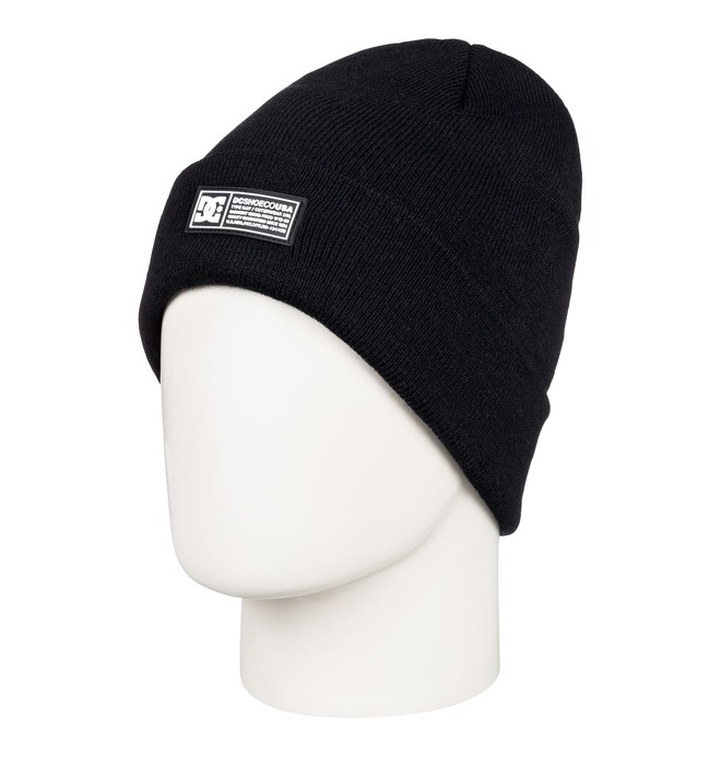 dcshoes, Label Cuff Beanie, BLACK (kvj0) 0 Label Cuff Beanie Black EDBHA03027 DC Shoes