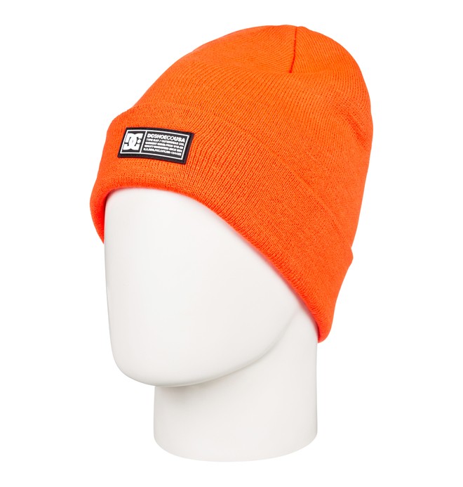 dcshoes, Label Cuff Beanie, SHOCKING ORANGE (nkr0) 0 Label Cuff Beanie Orange EDBHA03027 DC Shoes