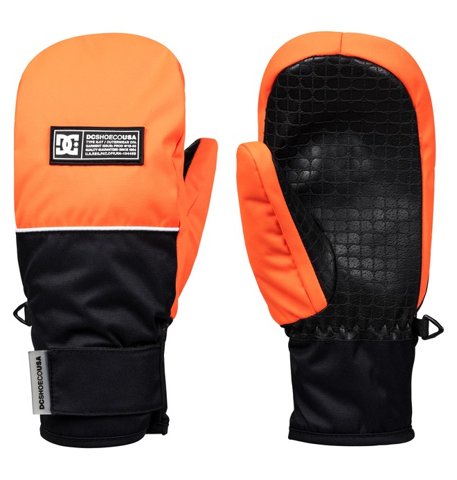 dcshoes, Franchise Snowboard/Ski Mittens, SHOCKING ORANGE (nkr0) 0 Franchise Snowboard/Ski Mittens EDBHN03010 DC Shoes
