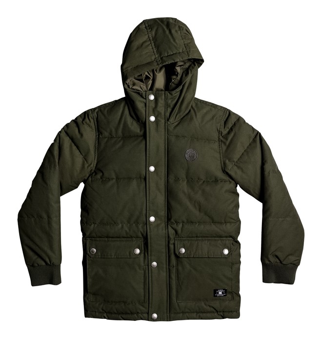 dcshoes, Aydon - Veste matelassée à capuche pour Garçon 8-16 ans, DARK OLIVE (csn0) 0 Aydon - Veste matelassée à capuche pour Garçon 8-16 ans Marron EDBJK03023 DC Shoes