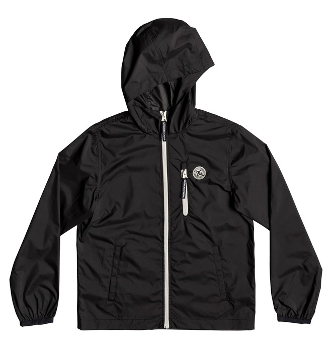 dcshoes, Boy's 8-16 Dagup Water-Resistant Hooded Windbreaker, BLACK (kvj0) 0 Boy's 8-16 Dagup Water-Resistant Hooded Windbreaker Black EDBJK03041 DC Shoes