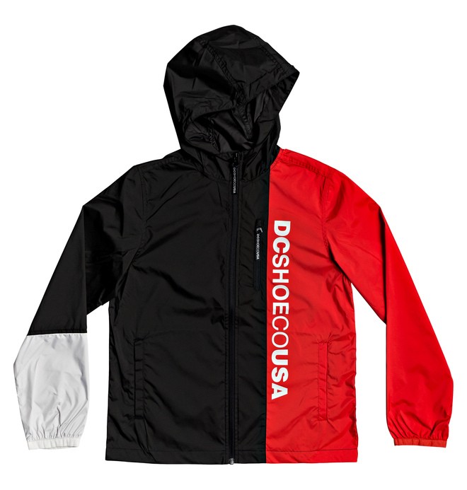 dcshoes, Dagup Triple Block - Corta-viento Resistente al Agua con Capucha para Chicos 8-16, BLACK (kvj0) 0 Dagup Triple Block - Corta-viento Resistente al Agua con Capucha para Chicos 8-16 EDBJK03051 DC Shoes