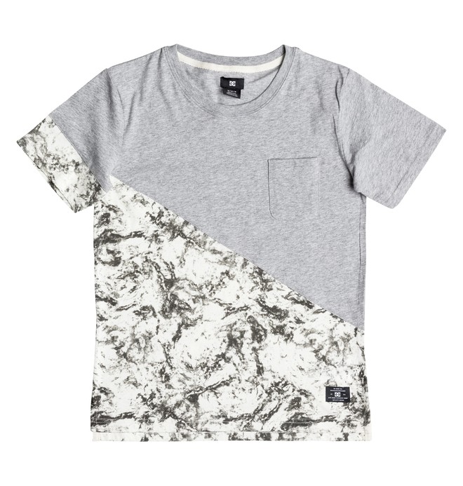 dcshoes, Bloomington - T-shirt met Borstzak, LILY WHITE STORM PRINT (wcq1) 0 Bloomington - T-shirt met Borstzak White EDBKT03075 DC Shoes