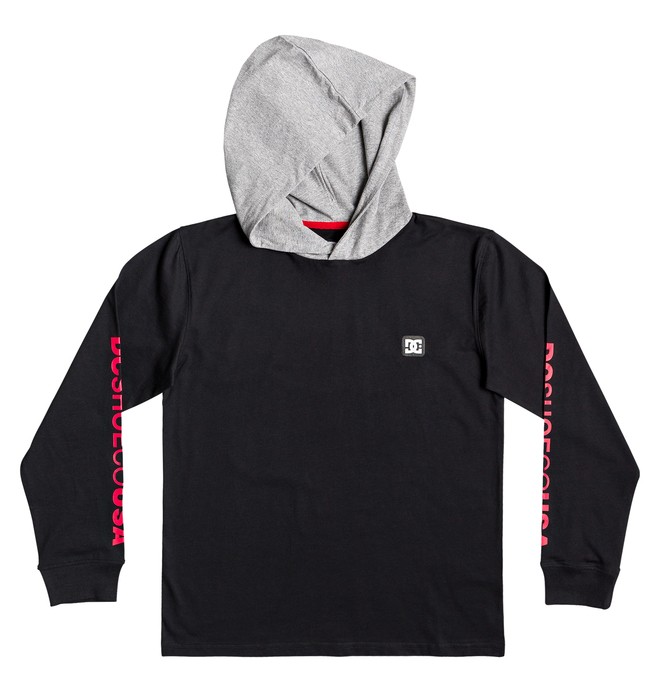 dcshoes, Rellin Long Sleeve Hooded Top, BLACK (kvj0) 0 Rellin Long Sleeve Hooded Top EDBKT03121 DC Shoes