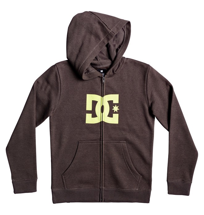 dcshoes, Star - Kapuzenpulli mit Reißverschluss für Jungen 8-16, DARK OLIVE/SAFETY YELLOW (xkky) 0 Star - Kapuzenpulli mit Reißverschluss für Jungen 8-16 Schwarz EDBSF03088 DC Shoes
