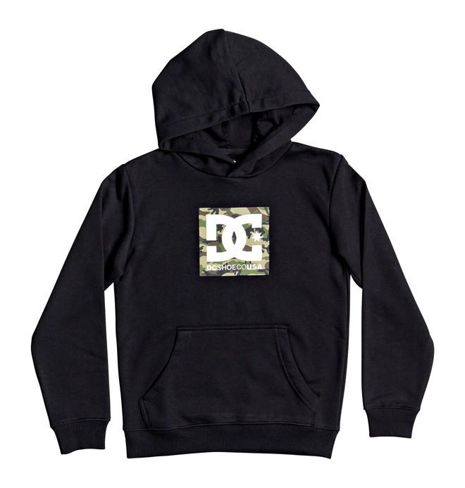 dcshoes, Boy's 8-16 Square Star Hoodie, BLACK (kvj0) 0 Boy's 8-16 Square Star Hoodie Black EDBSF03090 DC Shoes