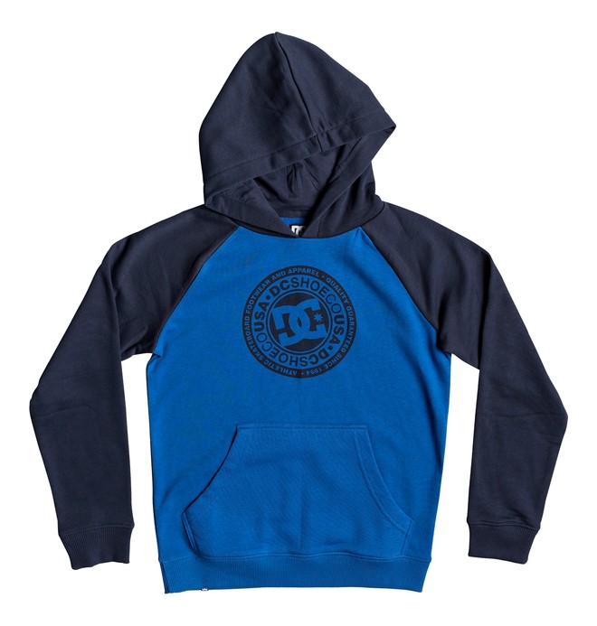 dcshoes, Circle Star - Sudadera con Capucha para Chicos 8-16, BLACK IRIS/ NAUTICAL BLUE (xkkb) 0 Circle Star - Sudadera con Capucha para Chicos 8-16 Negro EDBSF03095 DC Shoes