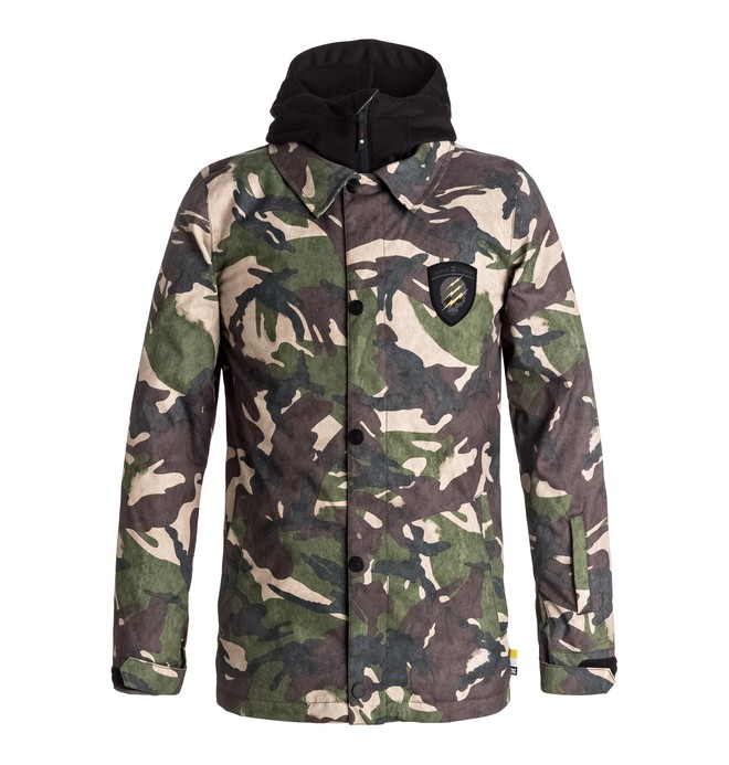 dcshoes, Cash Only - Snow Jacket for Boys 8-16, BRITISH WOODLAND CAMO YOUTH (gry6) 0 Cash Only - Snow Jacket for Boys 8-16 EDBTJ03021 DC Shoes