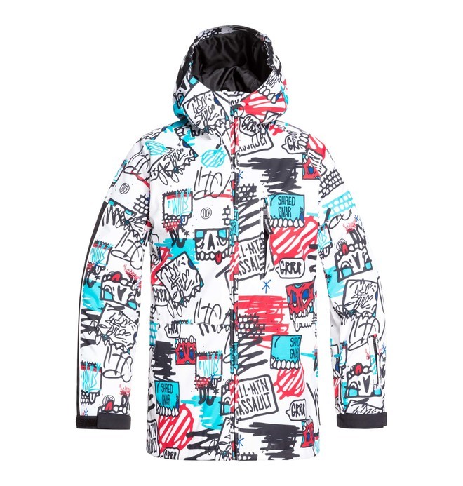 dcshoes, Retrospect - Snow Jacket, WHITE YTH MINI PLY PRINT (wbb7) 0 Retrospect - Snow Jacket White EDBTJ03028 DC Shoes