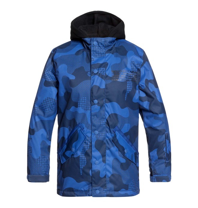 dcshoes, Union - Snow Jacket, MONACO BLUE YTH PILL CAMO (byc6) 0 Union - Snow Jacket Blue EDBTJ03030 DC Shoes